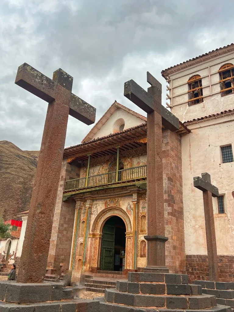 Facade of the Sistine Chapel of the Americas in Andahuaylillas