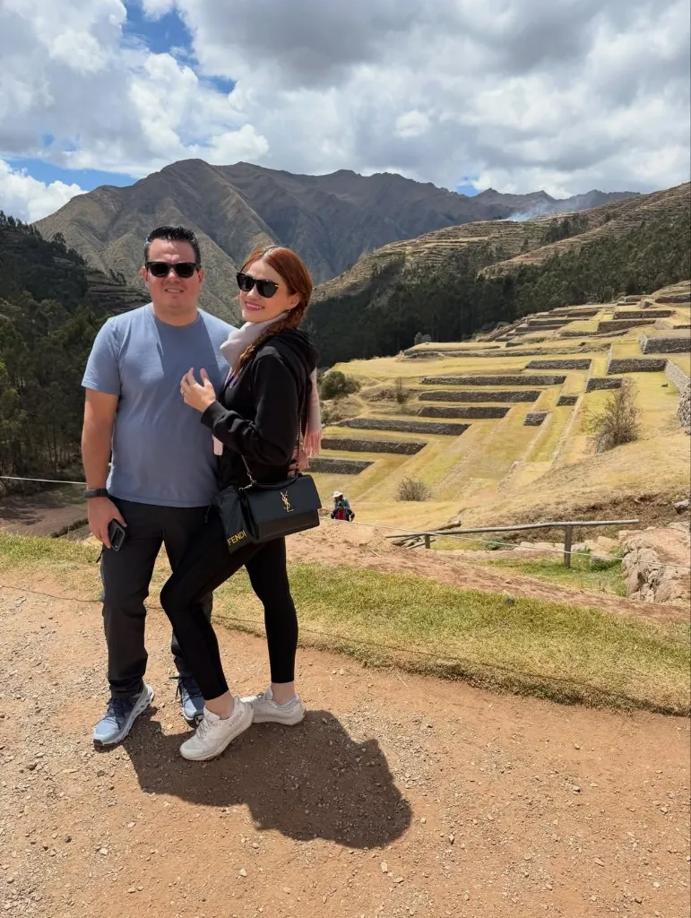 Andenes y valle en Chinchero