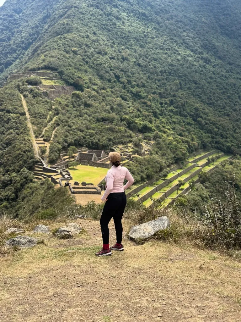 Terraces and plaza of the Choquequirao archaeological complex