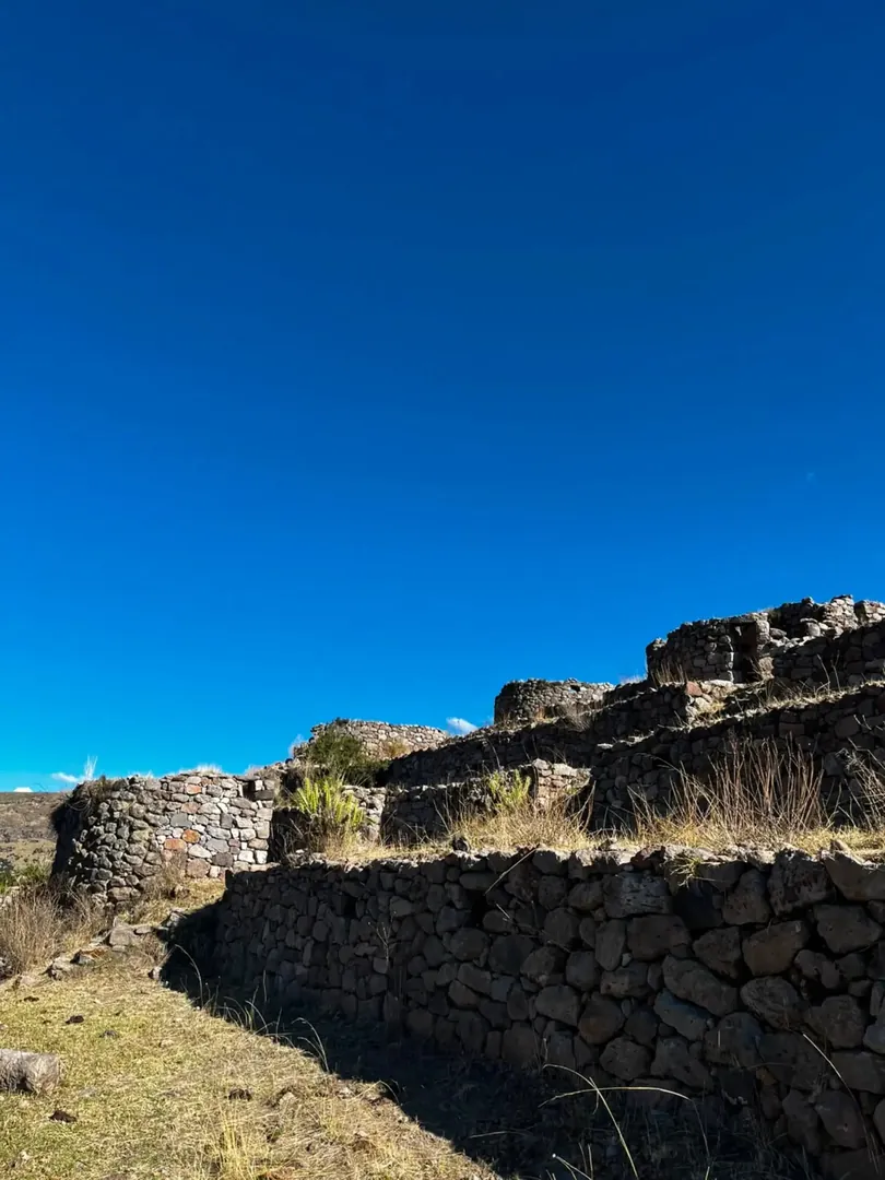 Stone terrace ruins in the Andahuaylas highlands